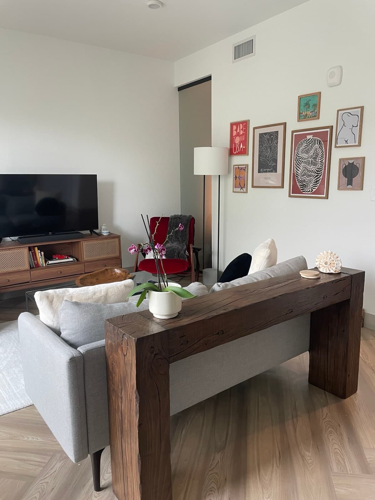 Reclaimed Wood Beam Console Table - Blackwood Custom Furniture